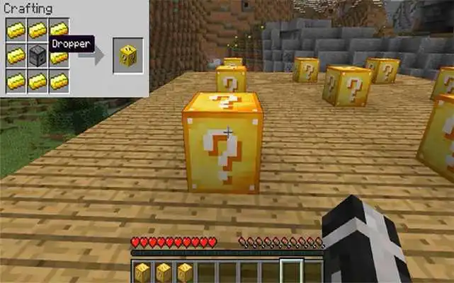 Play Lucky Gold Block Mod Minecraft