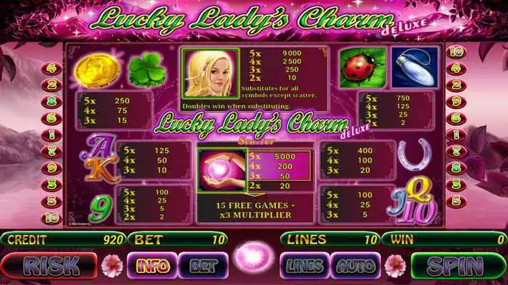 Play Lucky Lady Charm Deluxe slot