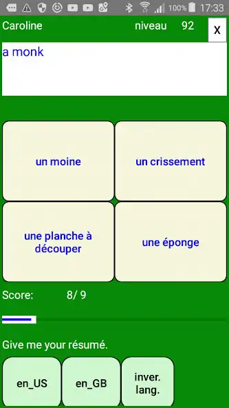 Play LucP Anglais Quiz  and enjoy LucP Anglais Quiz with UptoPlay