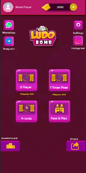 Play Ludo Bomb  and enjoy Ludo Bomb with UptoPlay