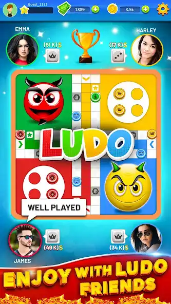 Play Ludo Dice- Board Game Online as an online game Ludo Dice- Board Game Online with UptoPlay