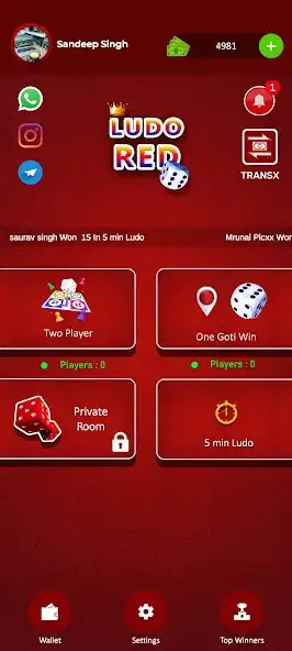 Play Ludo Red  and enjoy Ludo Red with UptoPlay
