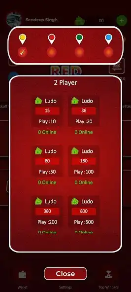 Play Ludo Red as an online game Ludo Red with UptoPlay
