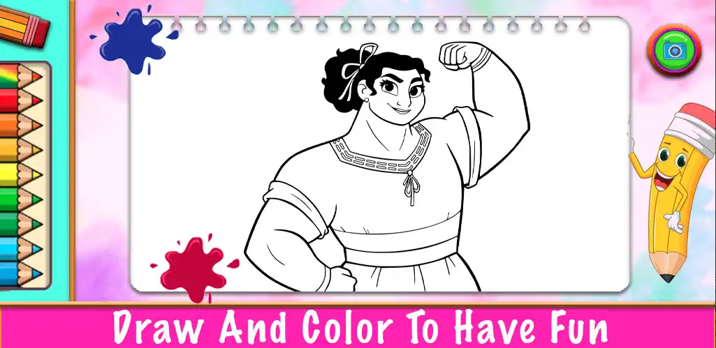 Play Luisa Coloring Madrigal Game  and enjoy Luisa Coloring Madrigal Game with UptoPlay