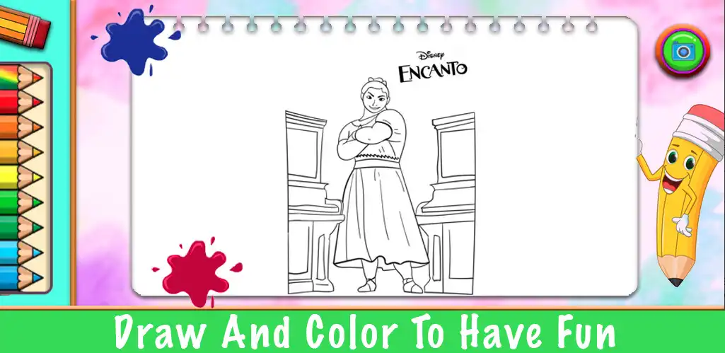 Play Luisa Coloring Madrigal Game as an online game Luisa Coloring Madrigal Game with UptoPlay