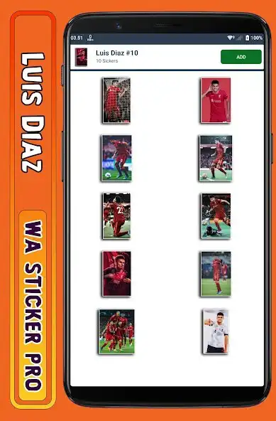 Play Luis Diaz - WA Sticker Pro as an online game Luis Diaz - WA Sticker Pro with UptoPlay