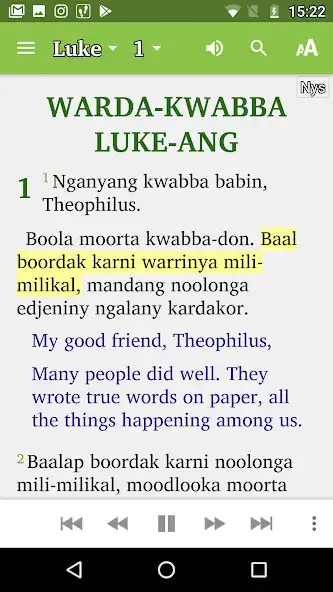 Play Lukes Gospel in Nyoongar as an online game online Lukes Gospel in Nyoongar with UptoPlay Play Lukes Gospel in Nyoongar as an online game Lukes Gospel in Nyoongar with UptoPlay