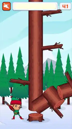 Play Lumberjack Santa Claus - Christmas Timberman Game as an online game Lumberjack Santa Claus - Christmas Timberman Game with UptoPlay