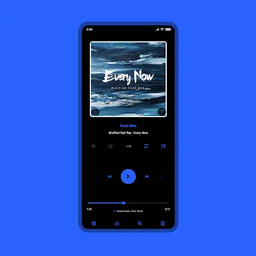 Play Luminous Black - Poweramp Skin  and enjoy Luminous Black - Poweramp Skin with UptoPlay