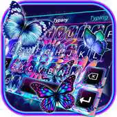 Free play online Luminous Flowers Butterfly Keyboard Theme APK