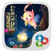 Free play online Luminous forest GO Theme APK