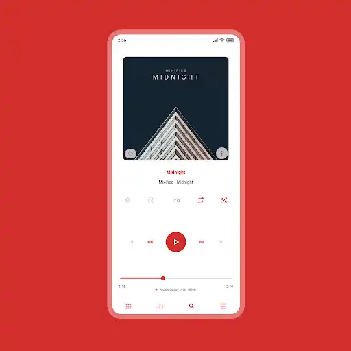 Play Luminous - Poweramp Skin  and enjoy Luminous - Poweramp Skin with UptoPlay