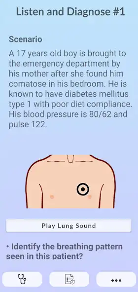 Play Lungs Auscultation Pro as an online game Lungs Auscultation Pro with UptoPlay