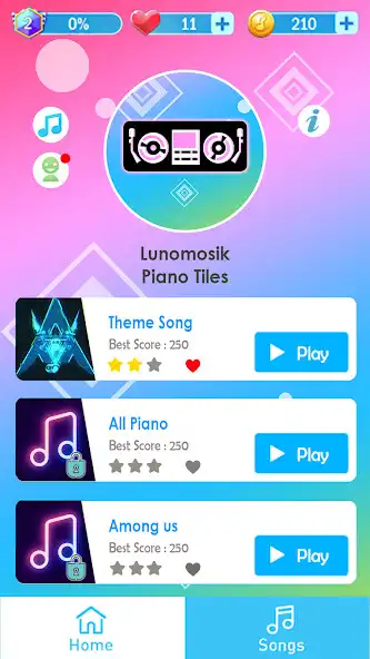 Play Lunomosik Piano Tiles  and enjoy Lunomosik Piano Tiles with UptoPlay