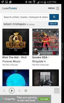 Play LuxeTunes Music App