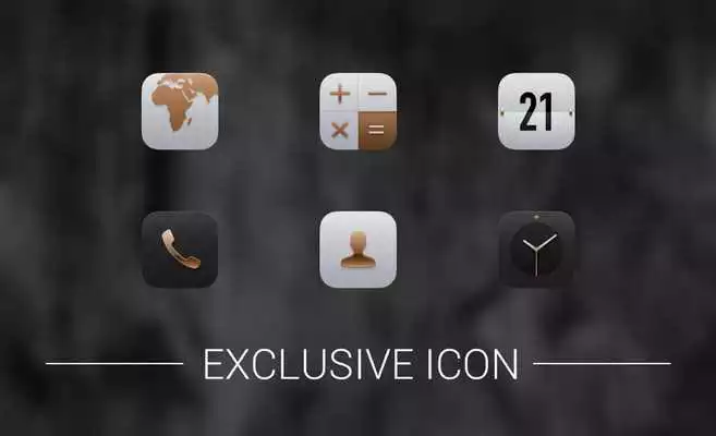 Play Luxury Dark Gloden Metal Icon Pack