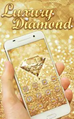Play Luxury Diamond Launcher: Gold Glitter Deluxe Theme Play Luxury Diamond Launcher: Gold Glitter Deluxe Theme