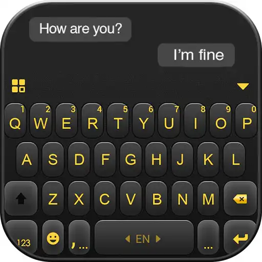 Play Luxury Golden Black Keyboard Theme APK