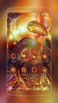Play Luxury golden launcher icons