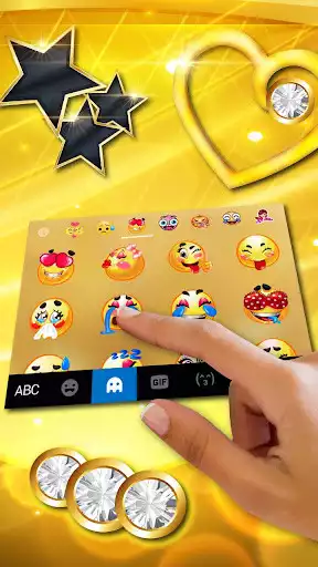 Play Luxury Gold Keyboard Theme
