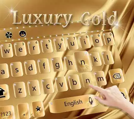 Play Luxury Gold Keyboard Theme