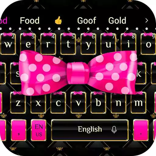 Free play online Luxury gold pink bow theme keyboard APK Free play online Luxury gold pink bow theme keyboard APK