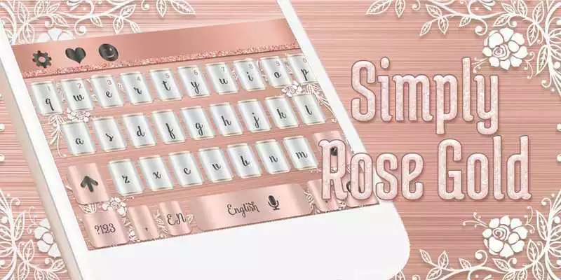 Play Luxury Rose Gold Keyboard Theme Play Luxury Rose Gold Keyboard Theme