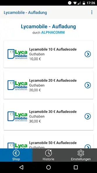 Play Lycamobile - Prepaid Guthaben Aufladen  and enjoy Lycamobile - Prepaid Guthaben Aufladen with UptoPlay