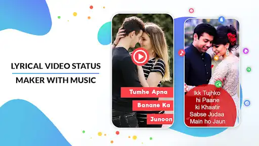 Play Lyrical Photo Video Maker with Music: Status Video  and enjoy Lyrical Photo Video Maker with Music: Status Video with UptoPlay