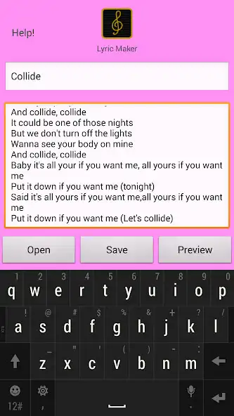 Play Lyric Maker as an online game online Lyric Maker with UptoPlay Play Lyric Maker as an online game Lyric Maker with UptoPlay