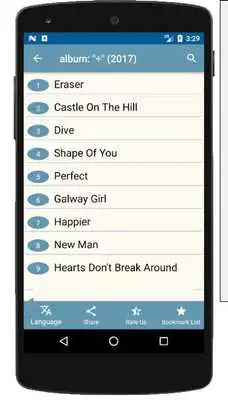 Play Lyrics for Ed Sheeran