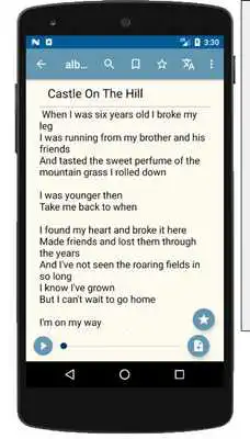 Play Lyrics for Ed Sheeran