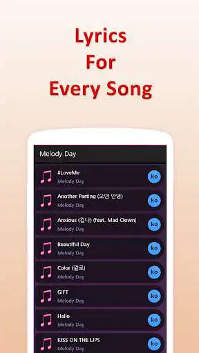 Play Lyrics for Melody Day (Offline)  and enjoy Lyrics for Melody Day (Offline) with UptoPlay