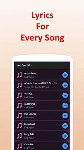 Play Lyrics for Red Velvet (Offline)  and enjoy Lyrics for Red Velvet (Offline) with UptoPlay