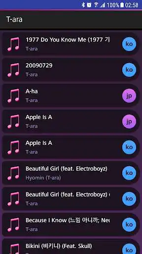 Play Lyrics for T-ara (Offline)  and enjoy Lyrics for T-ara (Offline) with UptoPlay