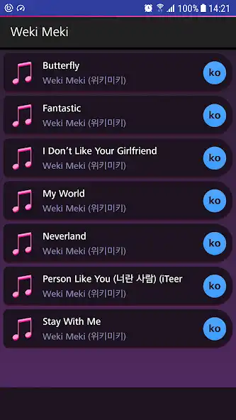 Play Lyrics for Weki Meki (Offline)  and enjoy Lyrics for Weki Meki (Offline) with UptoPlay