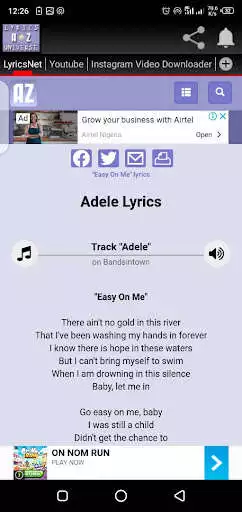 Play LyricsNet  and enjoy LyricsNet with UptoPlay