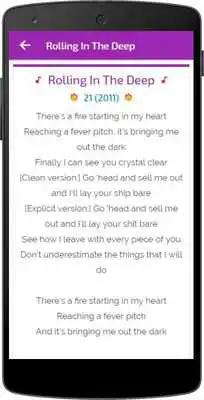 Play Lyrics of Adele