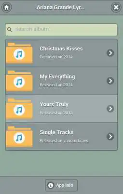 Play Lyrics of Ariana Grande