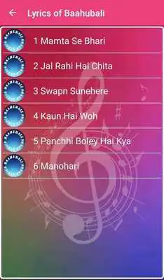 Play Lyrics of Baahubali
