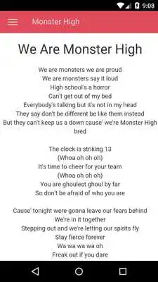 Play Lyrics of Monster High
