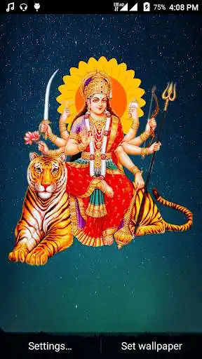 Play Maa Durga: Aura Live Wallpaper as an online game Maa Durga: Aura Live Wallpaper with UptoPlay