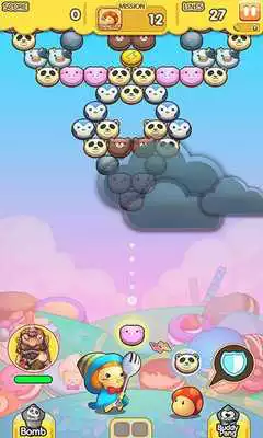 Play Macaron Bubble Shooter : Cute Pop Friends