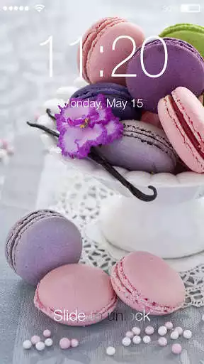 Play Macaron Cakes HD PIN Lock