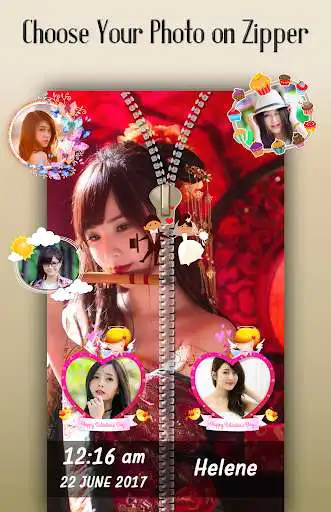 Play Macaron Zipper Lock Screen as an online game Macaron Zipper Lock Screen with UptoPlay