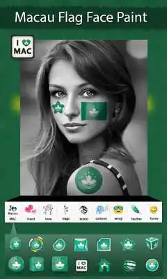 Play Macau Flag Face Paint