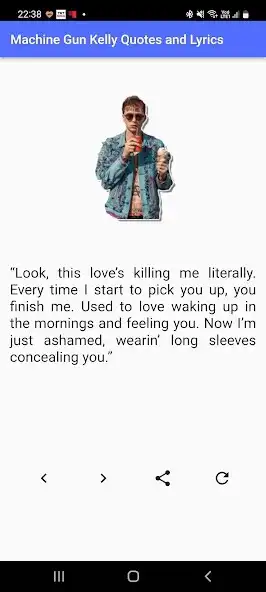 Play Machine Gun Kelly Quotes  and enjoy Machine Gun Kelly Quotes with UptoPlay