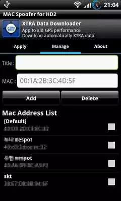 Play MAC Spoofer for HD2