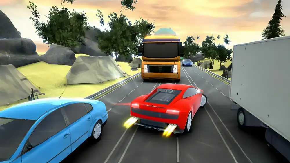 Play Mad Car Racer-Highway Traffic as an online game Mad Car Racer-Highway Traffic with UptoPlay