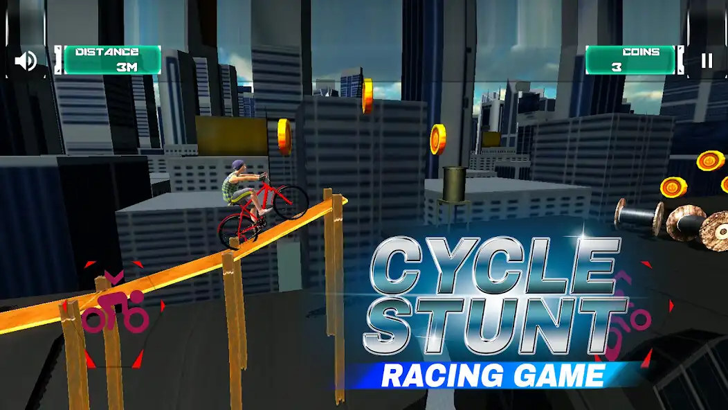 Play Mad Cycle Stunts as an online game Mad Cycle Stunts with UptoPlay